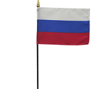 Russia - 4&quot;X6&quot; Stick Flag - $3.42