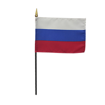 Russia - 4&quot;X6&quot; Stick Flag - $3.42