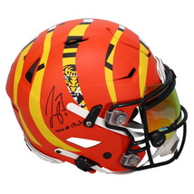 Joe Burrow Autographed Bengals / LSU Hand Painted Speed Flex Helmet Fanatics - £3,522.87 GBP