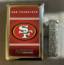 San Francisco Football Team Cigarette Case w/ Lighter Bonus Replacement Lighter - £14.91 GBP