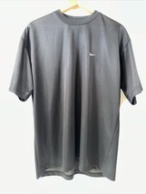 VTG Nike Shirt Mens XL Tee T-Shirt Crewneck Black Mesh See Through - £20.08 GBP
