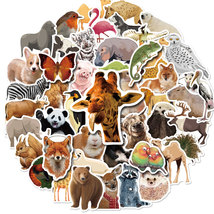 100pcs Cartoon Zoo Animal Vinyl Decorative Stickers for Laptop Water Bottle  - £7.65 GBP