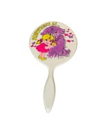 Vintage 1980&#39;s Happiness Is Girl &amp; Dog Handle Mirror Round Makeup Handhe... - $229.60 MXN