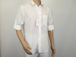 Men INSERCH premium Soft Linen Breathable 2pc Walking Leisure suit LS29116 white image 4