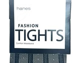 Hanes RIBBED DOT Sheer Mesh Womens BLACK Fashion Tights, Size TALL - (HF... - £5.42 GBP