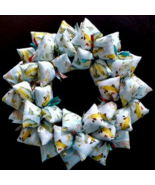 Freshwater Fish Fabric Pattern Wreath Decor for Outdoorsmen Dad Brother ... - $50.15