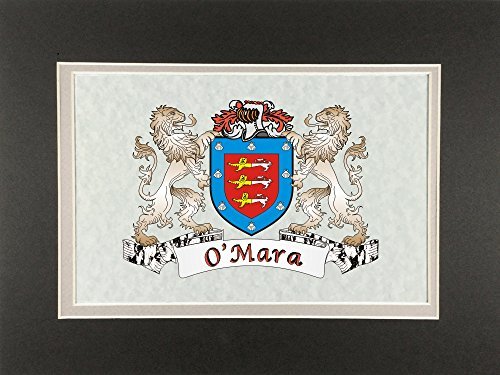 OMara Irish Coat of Arms Print - Frameable 9&quot; x 12&quot; - $24.00