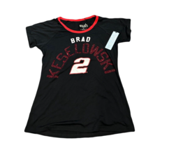 NWT New #2 Brad Keselowski Touch Stadium Women&#39;s Glitter Slit Back Small... - £15.54 GBP
