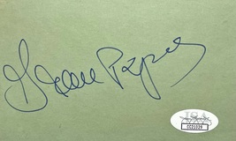 IRENE PAPPAS Autographed SIGNED 3&quot; x 5&quot; INDEX CARD The Guns of Navarone ... - £94.16 GBP