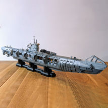 WW2 U-Boat Type VIIC Model Building Blocks Set Military MOC Bricks Toy Kids Gift - £314.75 GBP