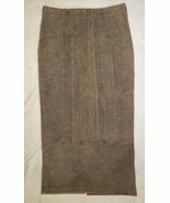 Montanaco Women&#39;s Brown Leather Skirt  Size Small 35&quot;Long - $54.70 CAD