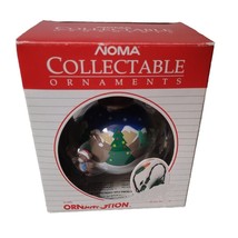 Vintage NIB Noma Ornamotion Ornament Teddy Around The World Motorized - $17.45