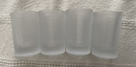 JAGERMEISTER FROSTED SHOT GLASSES~1 Fluid Oz Each~SET OF FOUR - $7.92