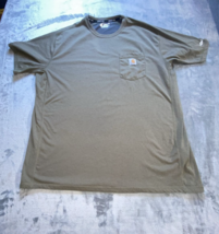 Carhartt Men’s Original Fit Force Size 2XL Graphic Pocket T-Shirt Green - £6.67 GBP