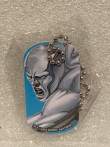 1 3/4&quot; X 1&quot; Marvel Silver Surfer Thin Metal Dog Tag w/12&quot; Chain Necklace... - $7.99