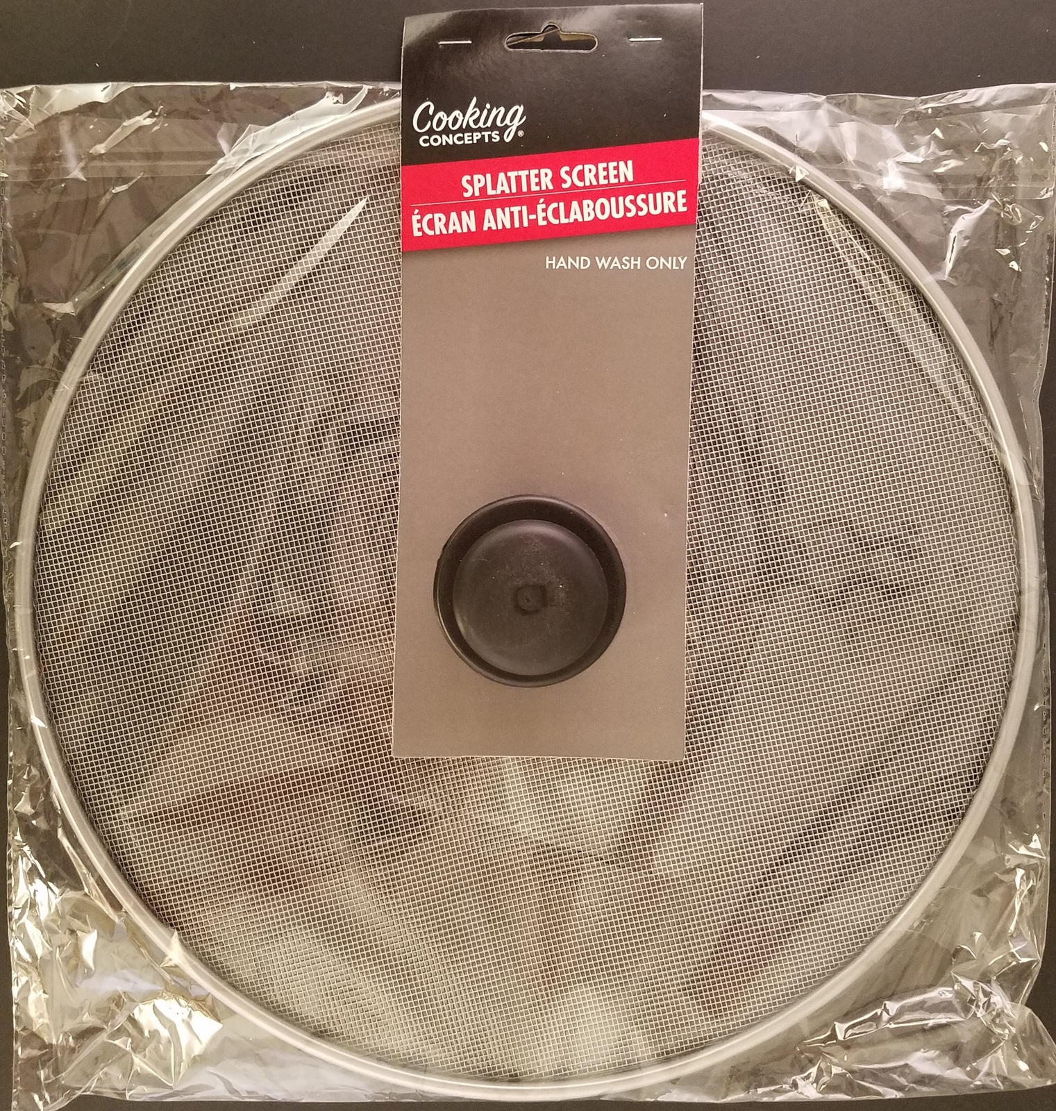 Kitchen Splatter Screen 11 Inch with Center Knob Stainless Steel Mesh - $2.94