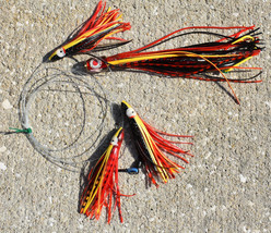 Tuna Mahi Custom 9&quot;  PISTOLERO Trolling  lure red eyed Daisy Chain 8/0 Hook - $15.00