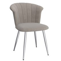Orchid Side Chair, Set of 2 in Grey and Chrome - £345.13 GBP