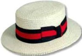 Straw Braid Boater Hat - £111.88 GBP