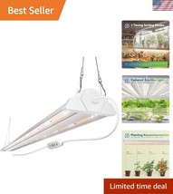 Energy-Saving 60W Full Spectrum Plant Light with 3 Timer Modes - 350W Eq... - $60.00