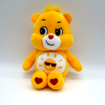 Care Bear Funshine Bear Yellow 10&quot; Plush Stuffed Toy  Sanitized 2020 Sunglasses - £11.18 GBP