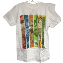 DC Comics Justice League Stripes Graphic T-Shirt Size M - $24.19