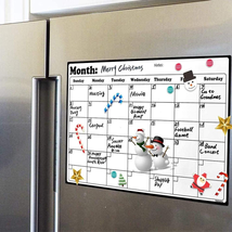Fridge Calendar Magnetic Dry Erase Whiteboard Calendar For Refrigerator ... - $12.32