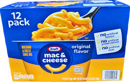Kraft Original Macaroni and Cheese Easy Microwavable Dinner 12 Packs EXP... - $21.25