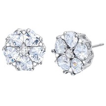 Cellacity Charms Stud Earrings for Women Silver 925 Jewelry Heart shaped Gemston - £12.17 GBP