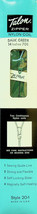 Vintage Talon ZEPHyR Nylon Coil 14&quot; Dk Green Zipper Style 20-1 Dress/Nec... - £11.01 GBP