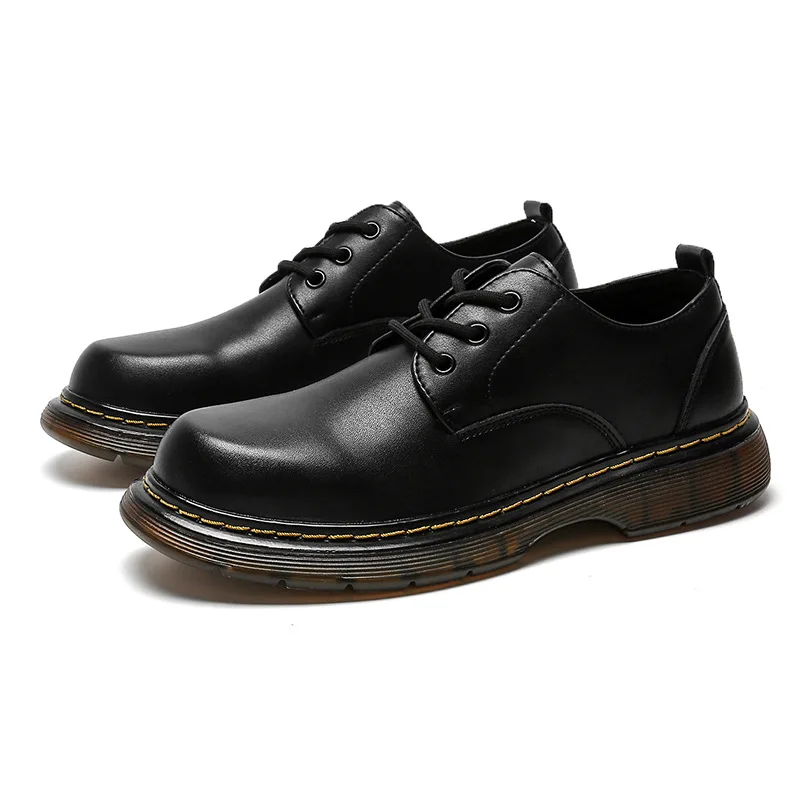 100% Genuine Leather Shoes Men Footwear Black Brown Mens Casual Shoes Co... - $89.87