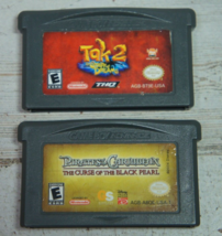 Lot 2x GameBoy Advance GBA Games Tak 2 Pirates of the Caribbean - $11.88
