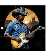 Blues Man Poster - 33.1&quot; x 33.1&quot; - Semi Gloss - $744.42 MXN