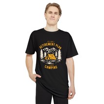 Unisex Retirement Plan Camping Meme Long Body Urban Tee - $28.84+