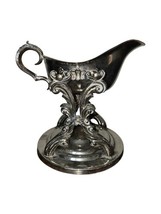FB Rogers Silver Co Silver Plate Gravy Boat on Heating Stand - $80.10
