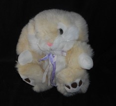 12&quot; Vintage Heart Treasures Tan Easter Bunny Rabbit Stuffed Animal Plush Toy - £22.51 GBP