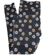 NWT LuLaRoe TC (12-18) Black Orange Blue Pumpkins &amp; Polka Dot Halloween ... - $27.71