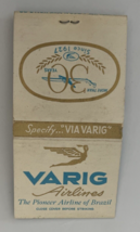Varig Airlines Brazil 30 Years Unstruck Feature Matchbook - £5.41 GBP