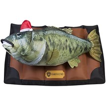 Gemmy Airblown Inflatable Photorealistic Animated Billy Bass Wearing Santa Hat W - £309.55 GBP