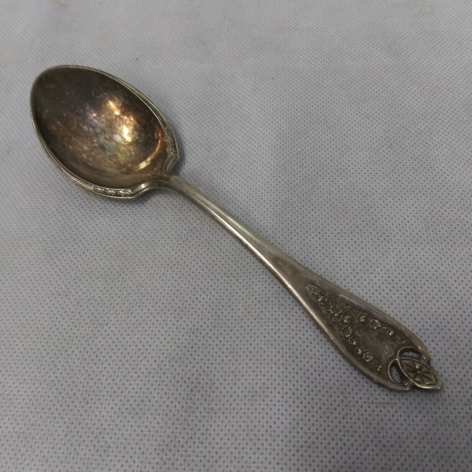 Rogers Bros 1847 Sugar Spoon Old Colony 1911 Silver Plated Int'l Silver Pierced - $6.95