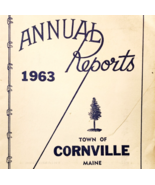 1963 Cornville Maine Annual Reports Antique PB Booklet Municipal Officer... - $35.07 CAD