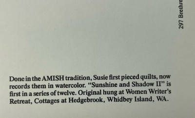 Amish Quilt Postcards Set Of 8 By Susie Riehl Heart Country Item image 12