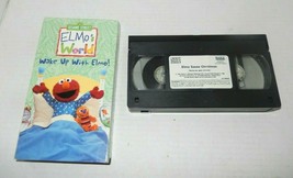 2 Sesame Street Elmos World Vhs Tapes Elmo Saves Christmas Wake Up With Elmo - £8.67 GBP