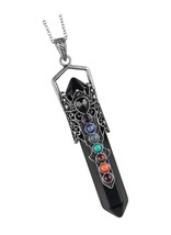 Hexagonal Crystal Wand Pendant for with - £66.65 GBP