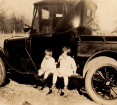 Kids On Truck Antique Photograph Found Photo Automobile - $12.99