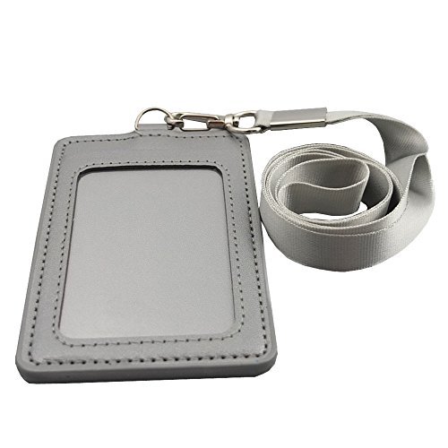 Bluemoona One Set - ID Card Holder Vertical Strap Band Neck Lanyard Business Id