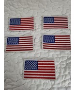 USA Flag Embroidery Sew-On or Iron-On Patches.  Lot of 5   Nice - $27.34 CAD