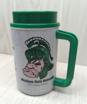 Michigan State University MSU insulated plastic coffee cup travel mug te... - £11.81 GBP