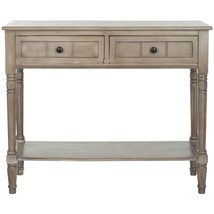 Console Accent Table Traditional Style Sofa Table in Distressed Cream - $306.99