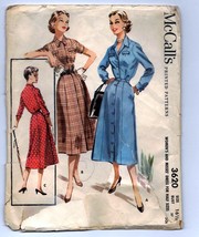 McCall&#39;s 3620; ©1956; Misses&#39; and Women&#39;s Dress for Half Sizes. - £12.76 GBP
